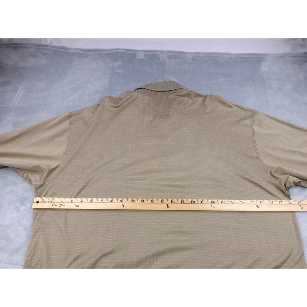 Haley Reserve Polo Shirts Men's XXL  Brn/Blk/Wht, Greenish Tan/Orange Set of Two - Picture 12 of 16